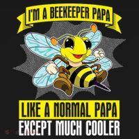 I'm A Beekeeper Papa Like A Normal Papa Cute Bee Funny Women's Tank Top thumb 5