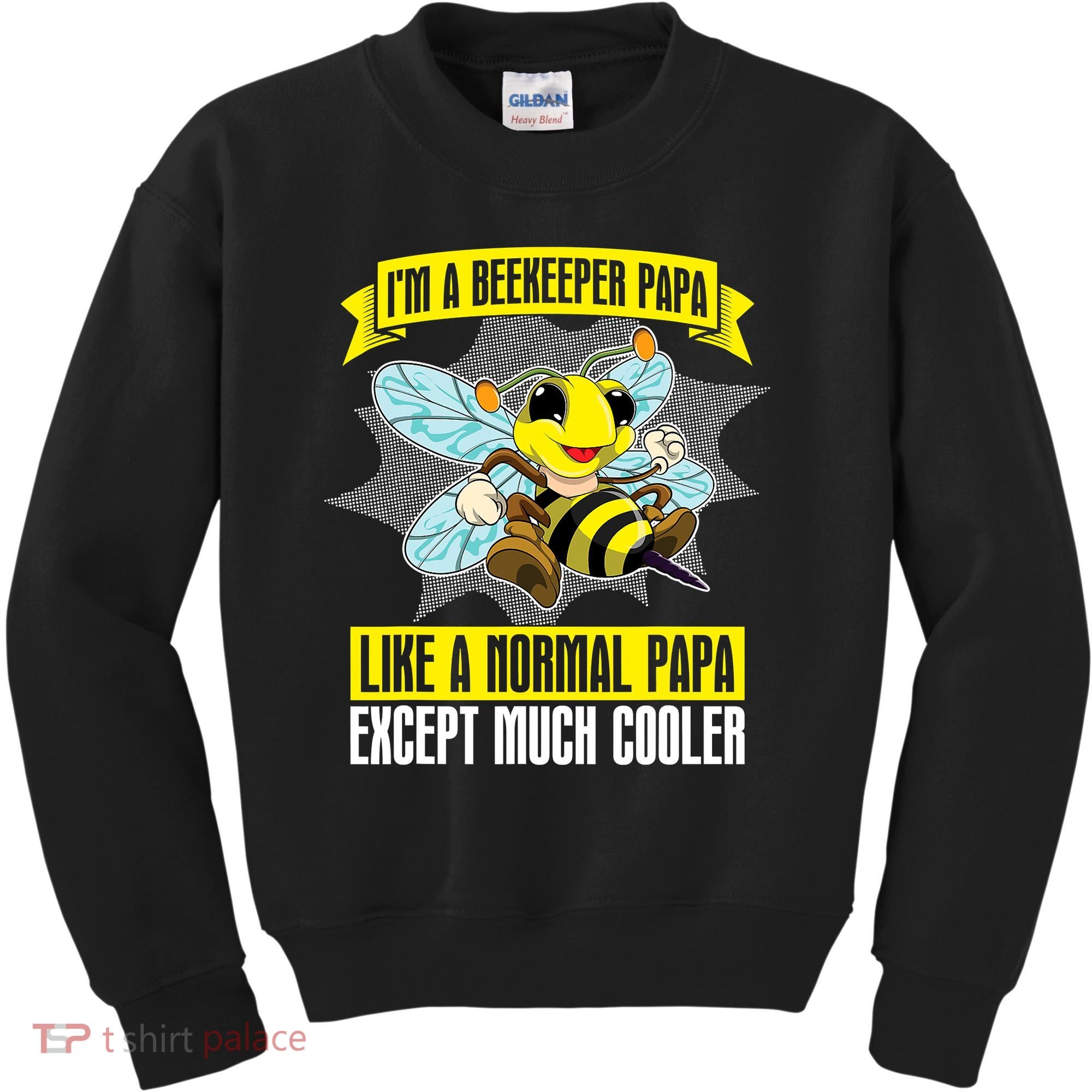 I'm A Beekeeper Papa Like A Normal Papa Cute Bee Funny Kids Sweatshirt