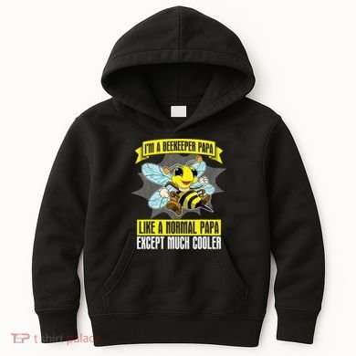 I'm A Beekeeper Papa Like A Normal Papa Cute Bee Funny Kids Hoodie