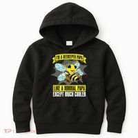 I'm A Beekeeper Papa Like A Normal Papa Cute Bee Funny Kids Hoodie thumb 0