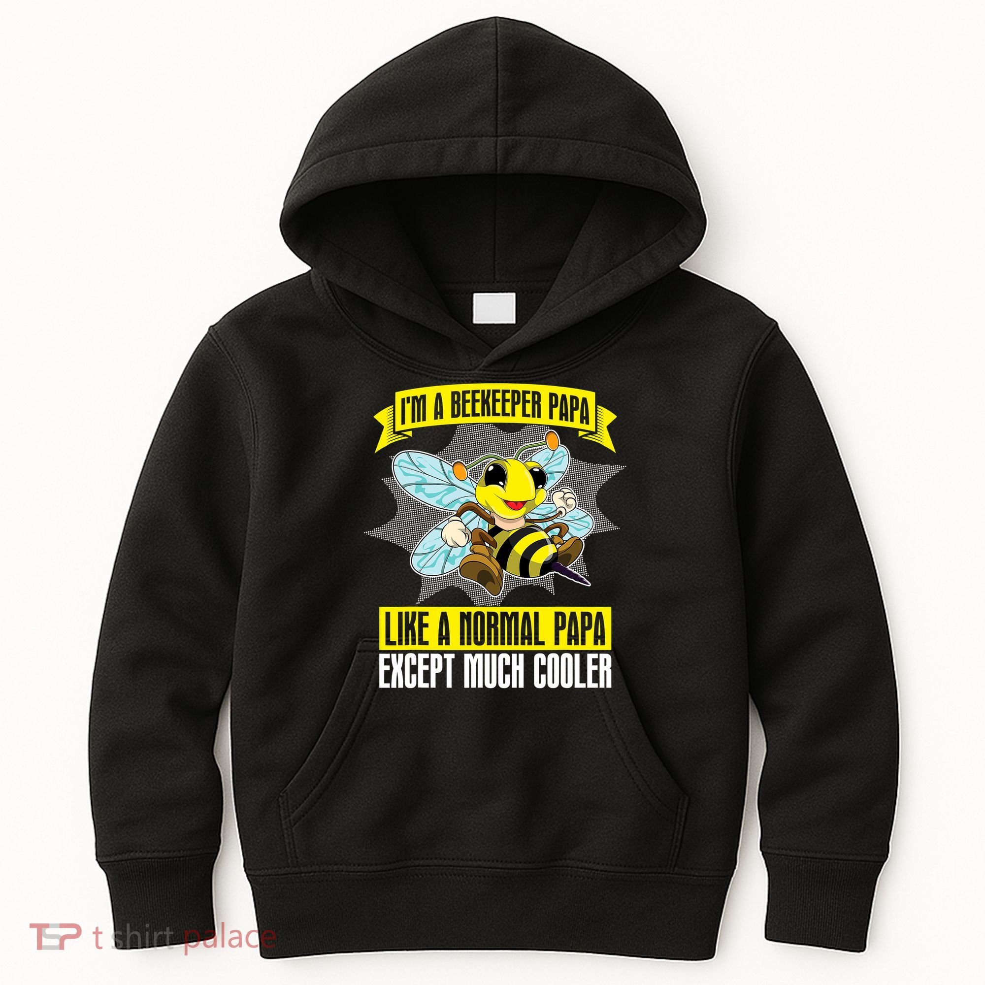 I'm A Beekeeper Papa Like A Normal Papa Cute Bee Funny Kids Hoodie