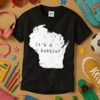 Its A Bubbler Funny Wisconsin Slang Kids T-Shirt thumb 3