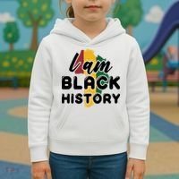 I Am Black History For Boy Black History Month Kids Hoodie thumb 3