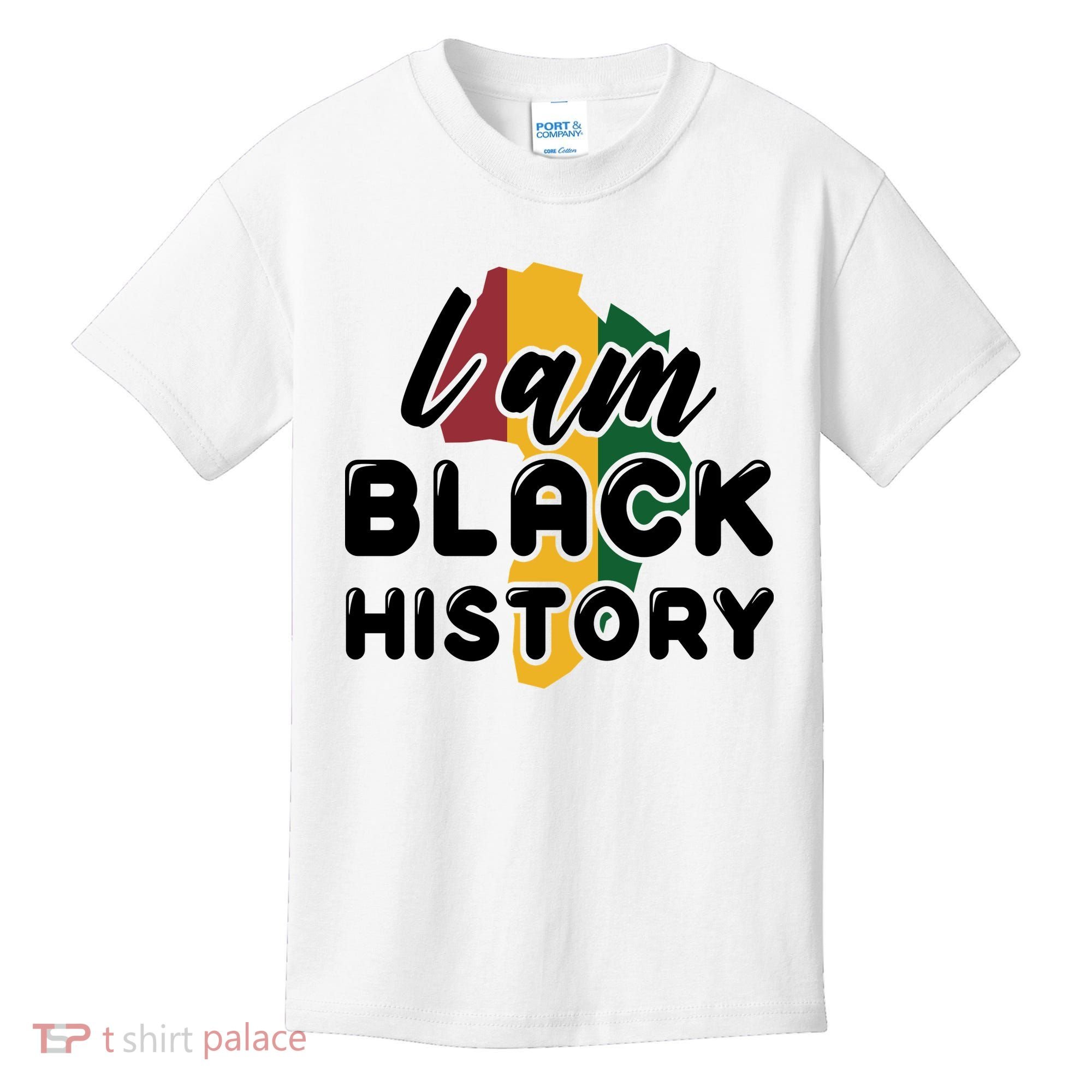 I Am Black History For Boy Black History Month Kids T-Shirt