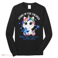 In April Blue Gnome Child Abuse Prevention Awareness Long Sleeve Shirt thumb 0