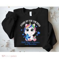 In April Blue Gnome Child Abuse Prevention Awareness Sweatshirt thumb 2