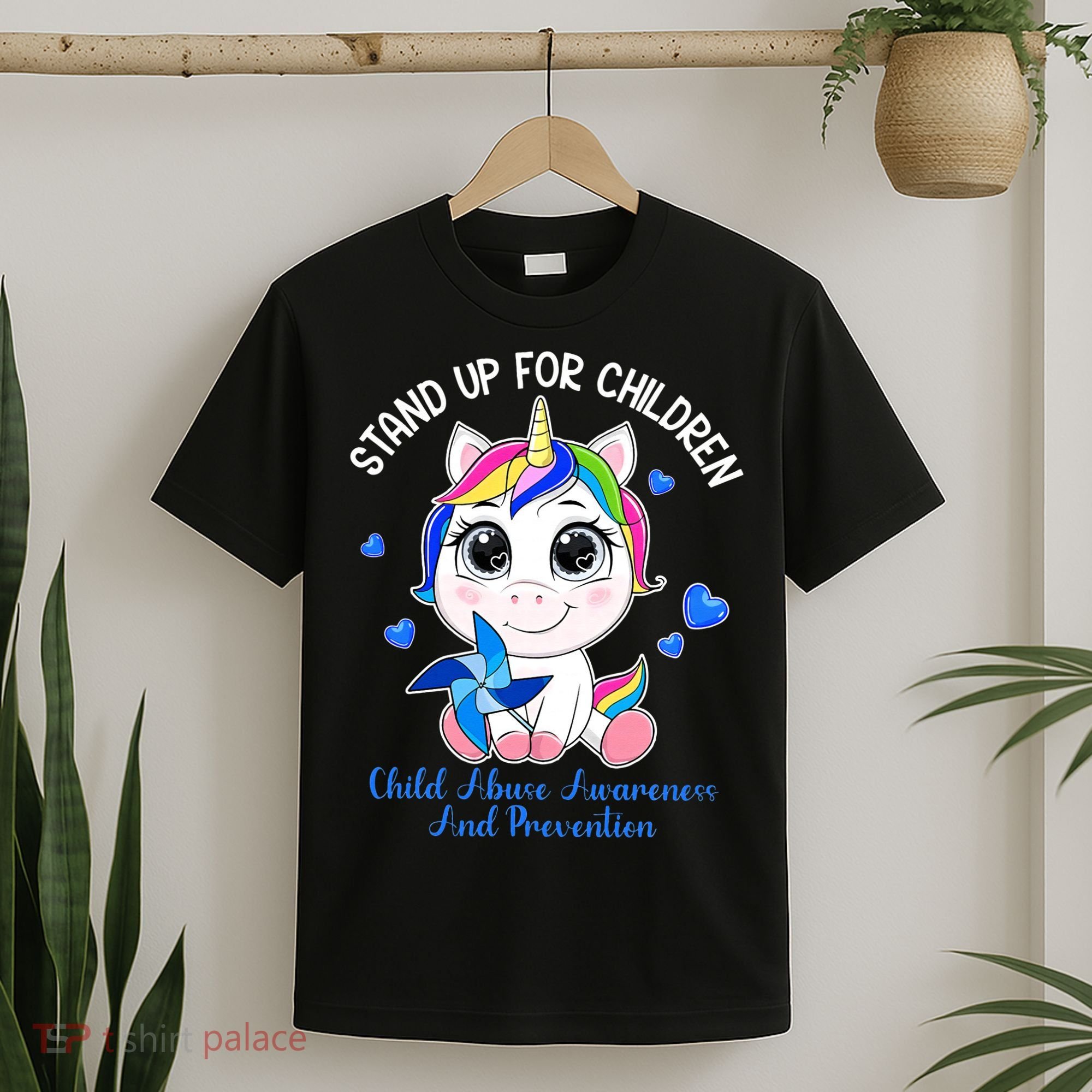 In April Blue Gnome Child Abuse Prevention Awareness T-Shirt