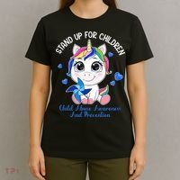 In April Blue Gnome Child Abuse Prevention Awareness T-Shirt thumb 4