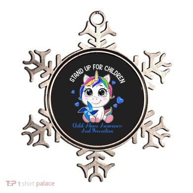 In April Blue Gnome Child Abuse Prevention Awareness Ornament