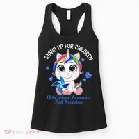 In April Blue Gnome Child Abuse Prevention Awareness Women's Tank Top thumb 0