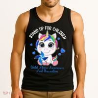 In April Blue Gnome Child Abuse Prevention Awareness Tank Top thumb 3