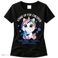 In April Blue Gnome Child Abuse Prevention Awareness Women's T-Shirt thumb 0