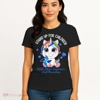 In April Blue Gnome Child Abuse Prevention Awareness Women's T-Shirt thumb 4