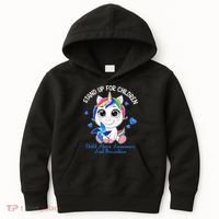 In April Blue Gnome Child Abuse Prevention Awareness Kids Hoodie thumb 0