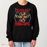 I Aim Better Than Cupid Hunting Valentine’s Day Women's Sweatshirt thumb 0