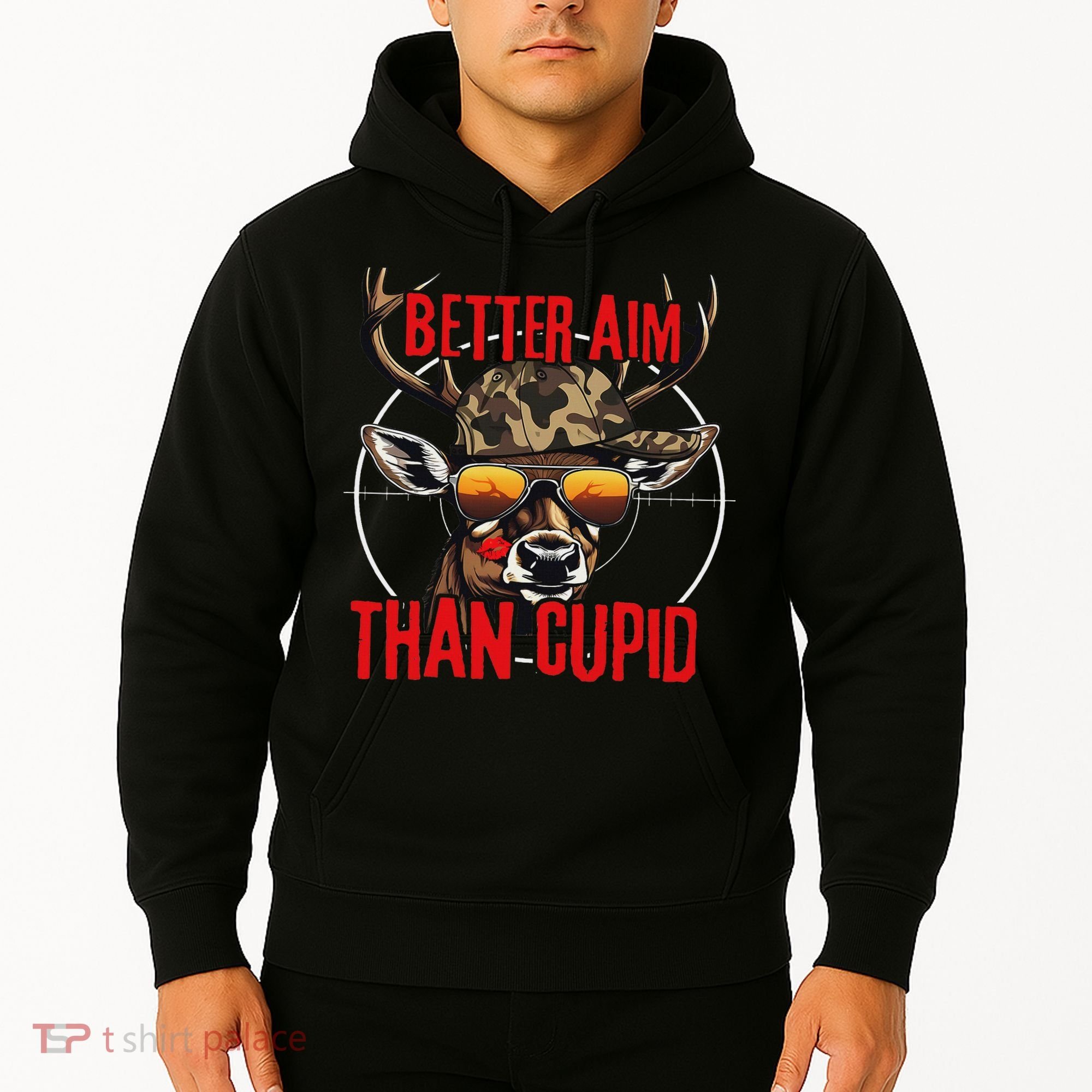 I Aim Better Than Cupid Hunting Valentine’s Day Hoodie