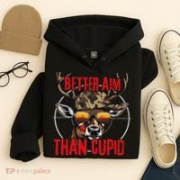I Aim Better Than Cupid Hunting Valentine’s Day Hoodie thumb 4