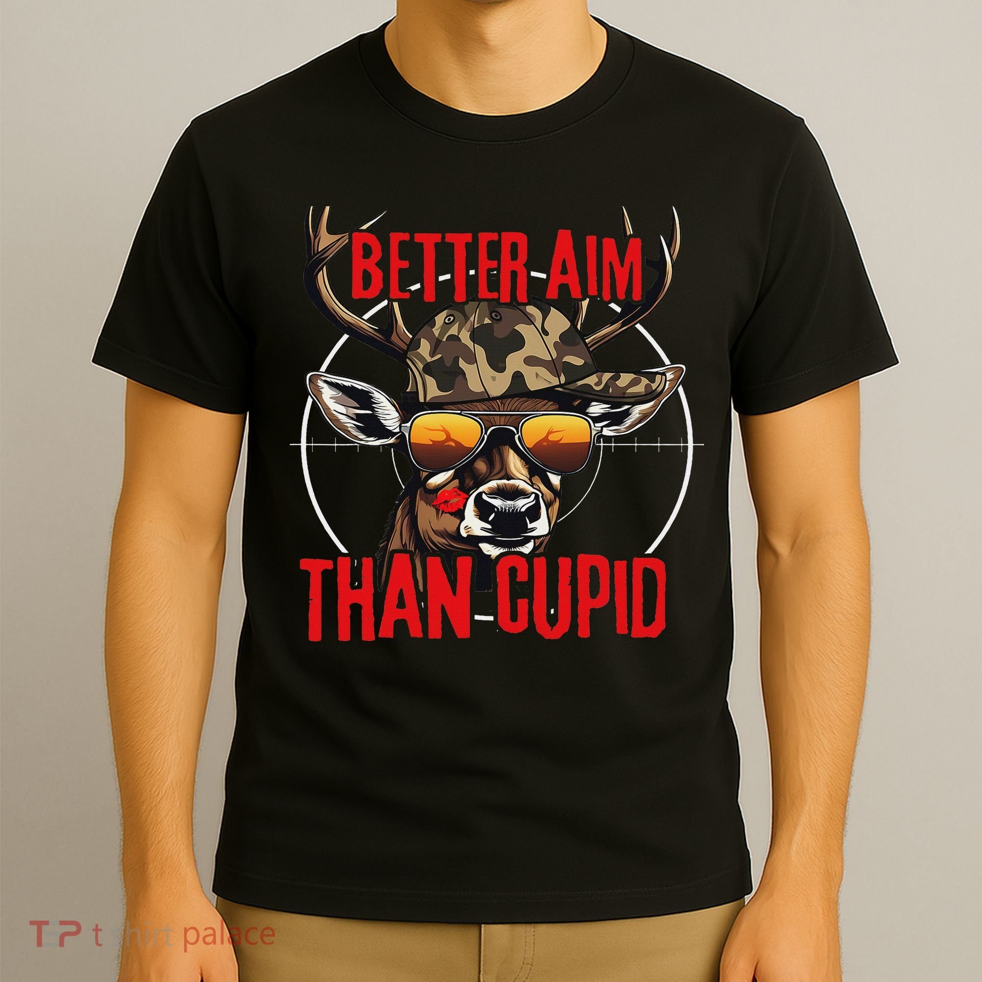 I Aim Better Than Cupid Hunting Valentine’s Day T-Shirt