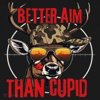 I Aim Better Than Cupid Hunting Valentine’s Day Women's Hoodie thumb 2