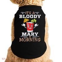 It's A Blood Mary Morning Bartender Cocktail Barista drinking lover Doggie Tank thumb 0