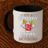 It's A Blood Mary Morning Bartender Cocktail Barista drinking lover Coffee Mug thumb 2