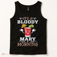 It's A Blood Mary Morning Bartender Cocktail Barista drinking lover Tank Top thumb 2