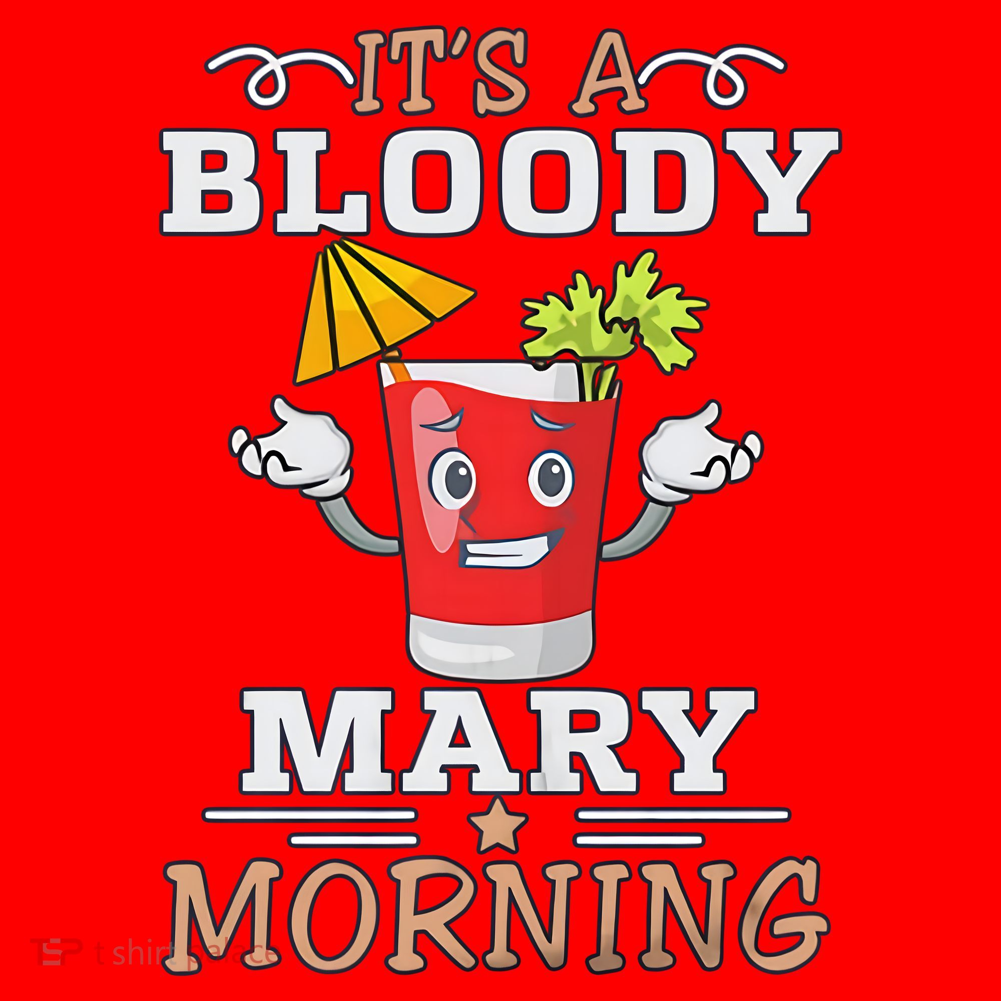 It's A Blood Mary Morning Bartender Cocktail Barista drinking lover Santa Hat