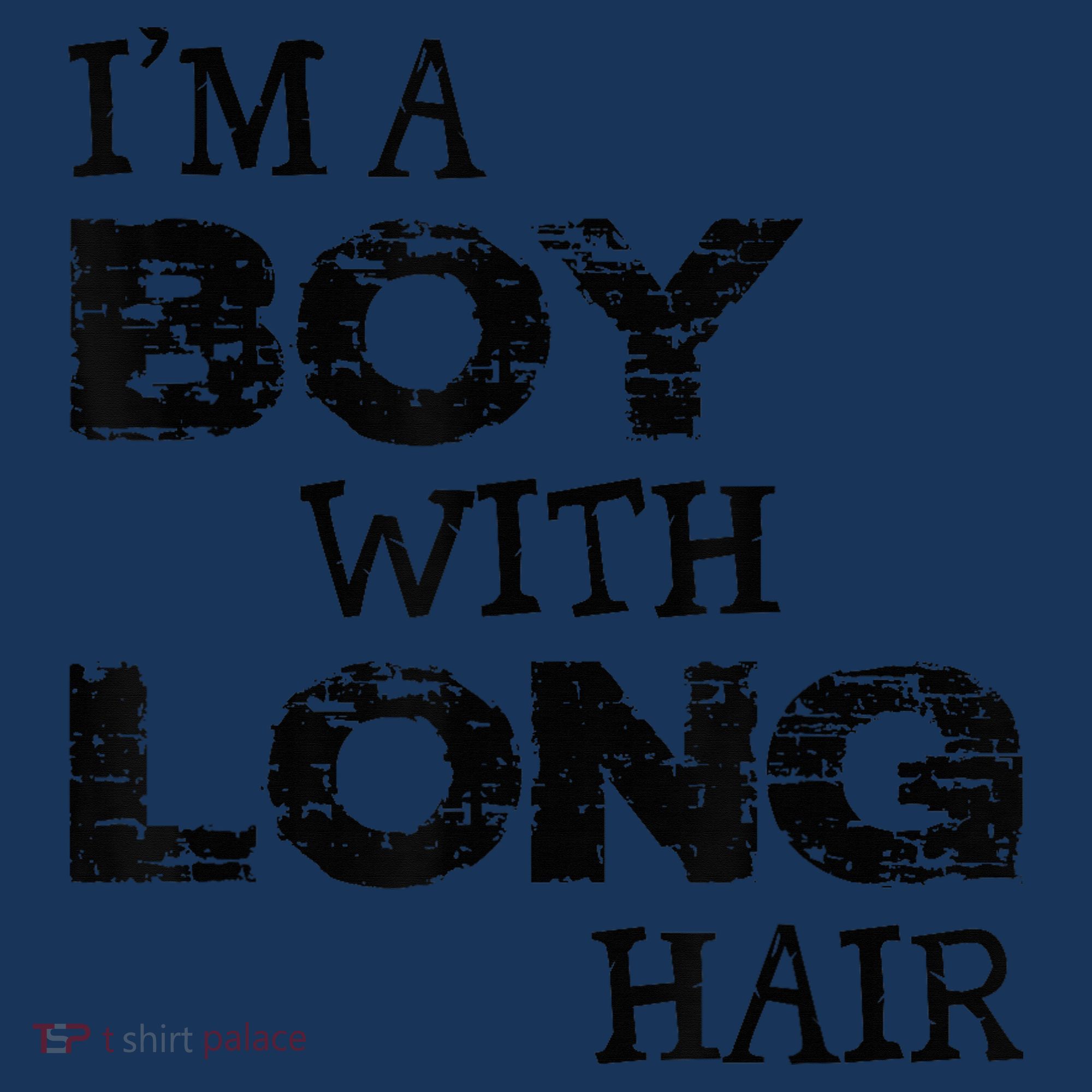 I'm A Boy With Long Hair Funny kid boy Cool Long Hair Women's Hoodie