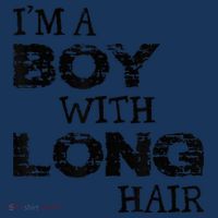 I'm A Boy With Long Hair Funny kid boy Cool Long Hair Kids Sweatshirt thumb 2