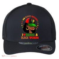 I Am Black History I Love Being A Black Woman  Flexfit Unipanel Trucker Cap thumb 0