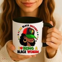 I Am Black History I Love Being A Black Woman  Coffee Mug thumb 3