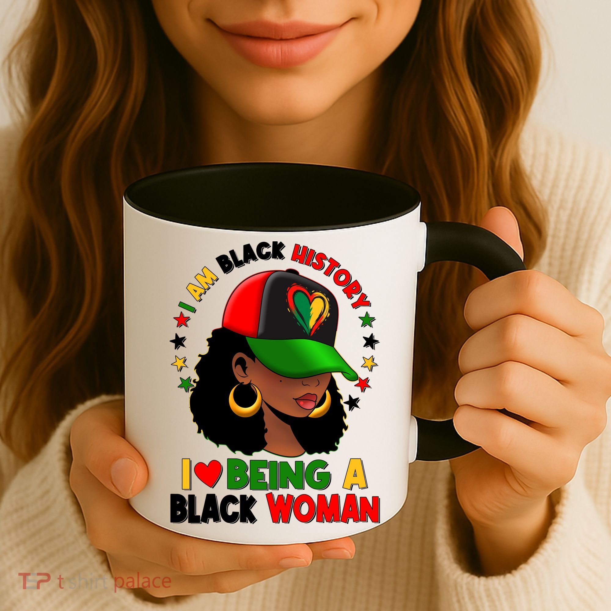 I Am Black History I Love Being A Black Woman  Coffee Mug