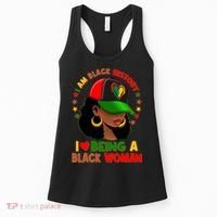 I Am Black History I Love Being A Black Woman  Women's Tank Top thumb 0