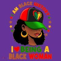 I Am Black History I Love Being A Black Woman  Hoodie thumb 2