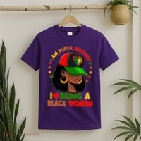 I Am Black History I Love Being A Black Woman  T-Shirt thumb 2