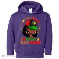 I Am Black History I Love Being A Black Woman  Toddler Hoodie thumb 0