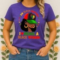 I Am Black History I Love Being A Black Woman  Women's T-Shirt thumb 2