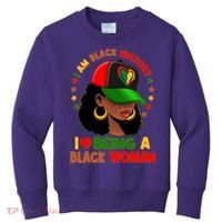 I Am Black History I Love Being A Black Woman  Kids Sweatshirt thumb 0
