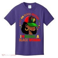 I Am Black History I Love Being A Black Woman  Kids T-Shirt thumb 0