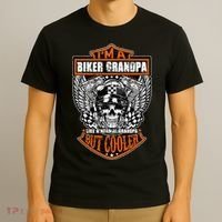Im A Biker Grandpa Like A Normal Grandpa But Cooler Gifts T-Shirt thumb 3