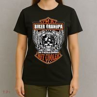 Im A Biker Grandpa Like A Normal Grandpa But Cooler Gifts T-Shirt thumb 4