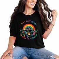 Its A Beautiful Day To Smash The Patriarchy Comfort Colors T-Shirt thumb 0