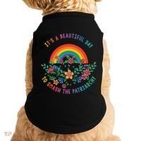 Its A Beautiful Day To Smash The Patriarchy Doggie Tank thumb 0