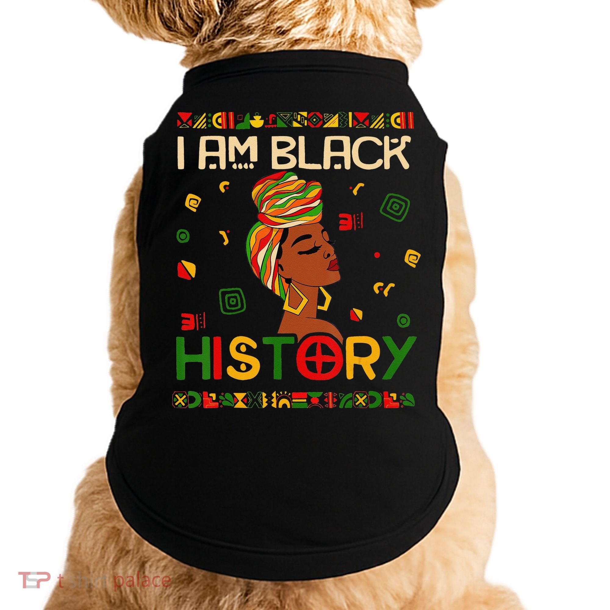 I Am Black History Month African American Doggie Tank