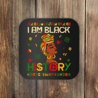 I Am Black History Month African American Coaster thumb 0