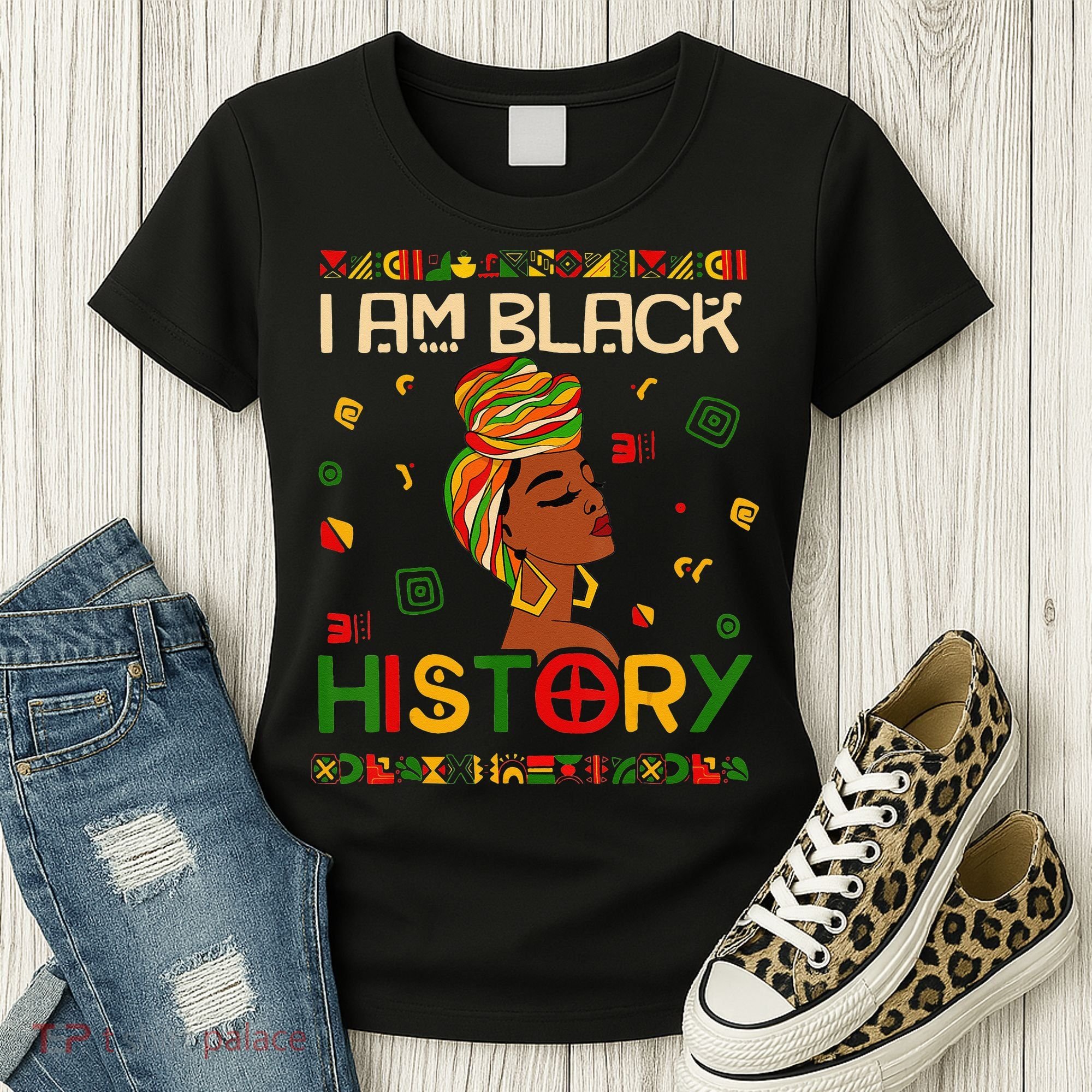 I Am Black History Month African American Women's T-Shirt
