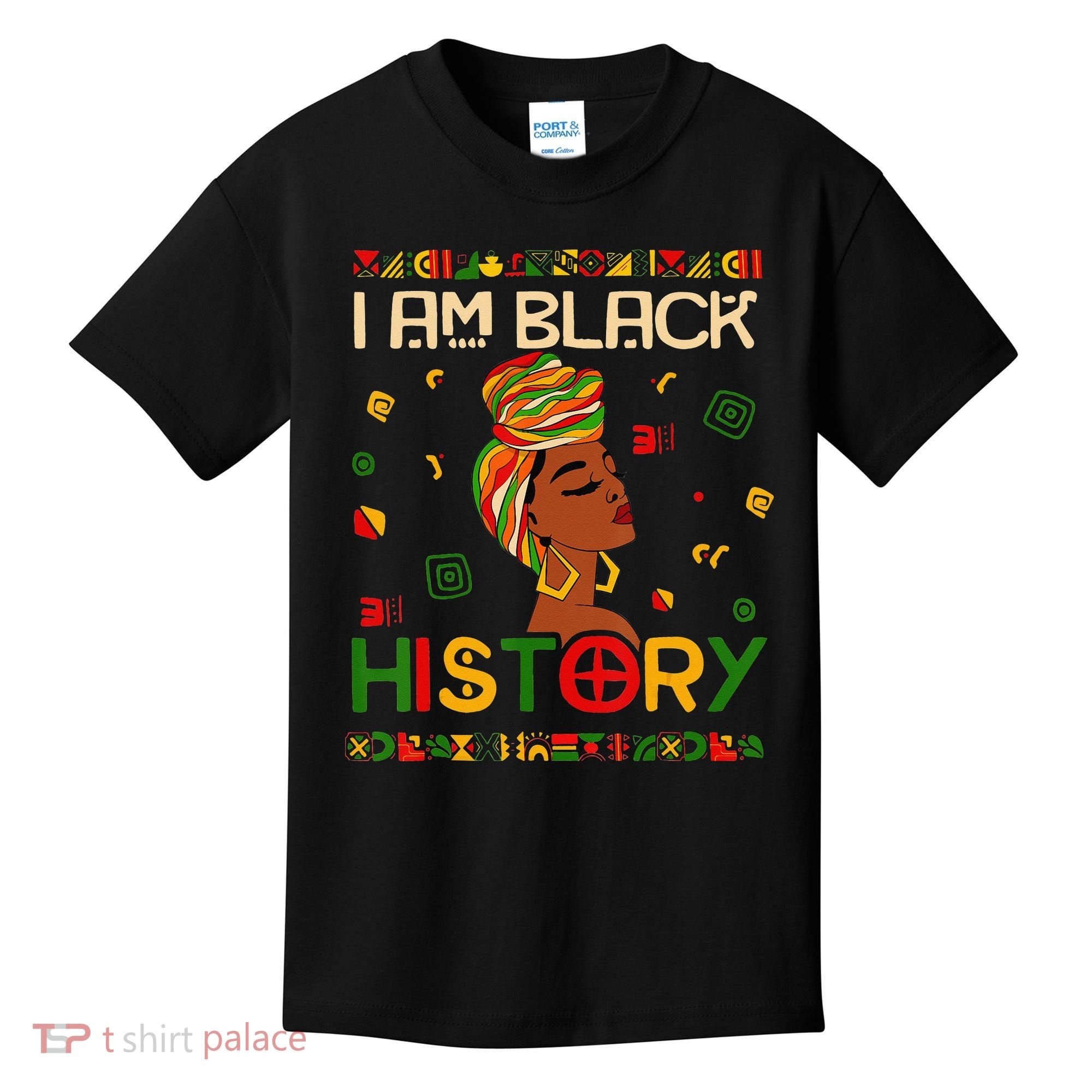 I Am Black History Month African American Kids T-Shirt