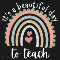 It's A Beautiful Day To Teach Rainbow Teacher Gift Backpack thumb 2