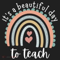 It's A Beautiful Day To Teach Rainbow Teacher Gift Tumbler thumb 3