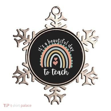 It's A Beautiful Day To Teach Rainbow Teacher Gift Ornament